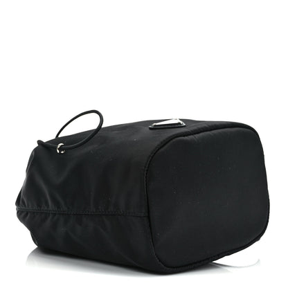 Prada Saffiano Tessuto Nylon Vela Bucket Wristlet Black 4 of 10