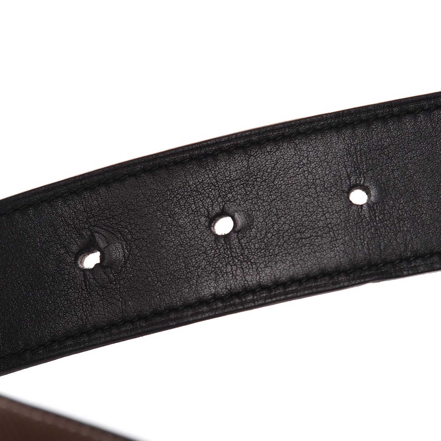 Hermes Box Espom Collier De Chien CDC Belt 90 Black Etoupe 5 of 8