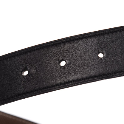 Hermes Box Espom Collier De Chien CDC Belt 90 Black Etoupe 5 of 8