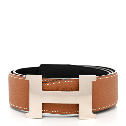 Hermes Box Togo 32mm Constance H Belt 80 32 Black Gold 3 of 12