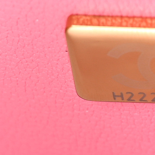 Tweed Quilted Mini Rectangular Flap Pink Multicolor