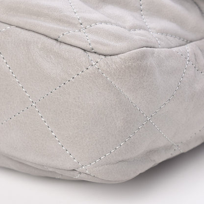 Chanel Iridescent Calfskin Large Chic Quilt Flap Grey 11 of 12