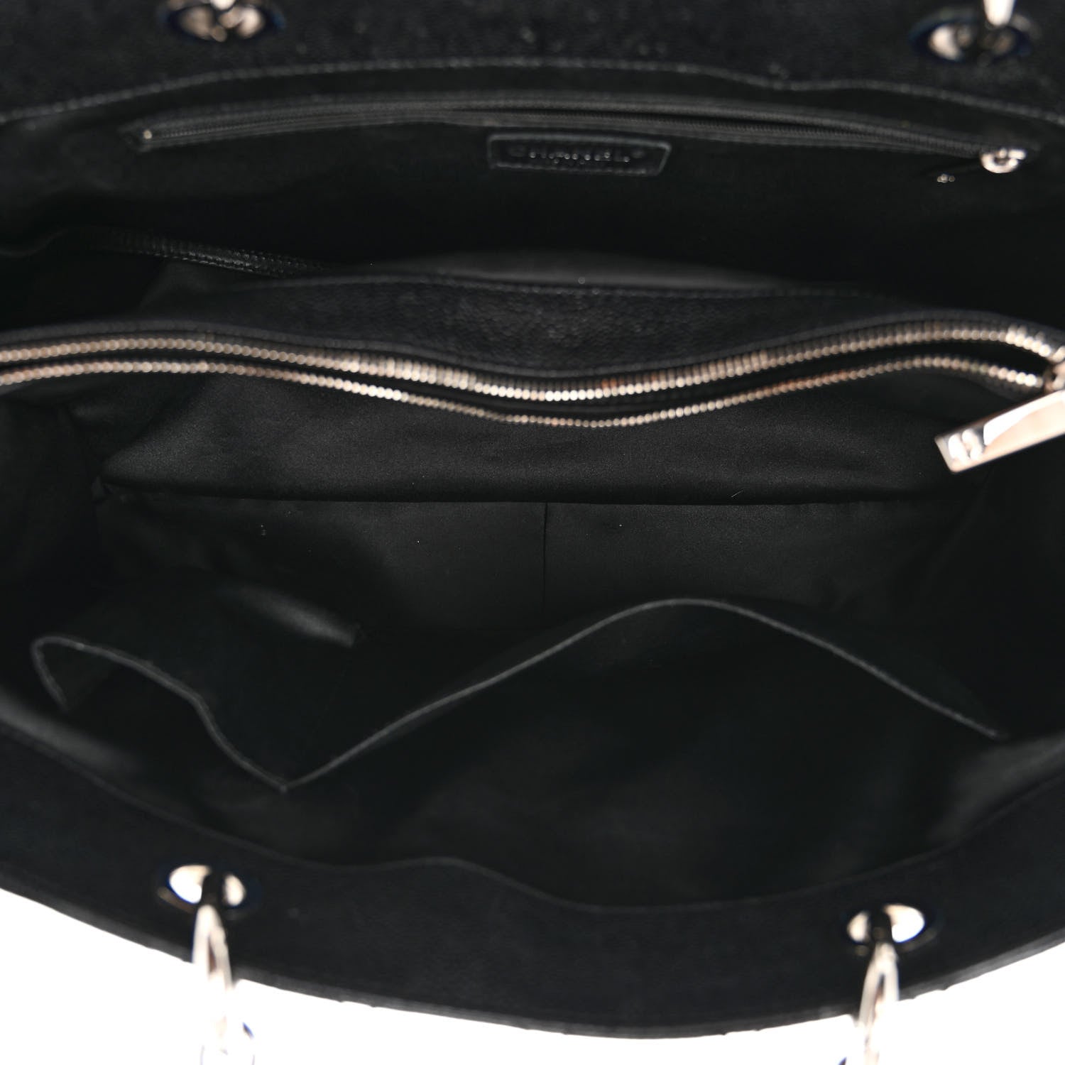 Chanel Caviar Quilted XL Grand Shopping Tote GST Black 5 of 10