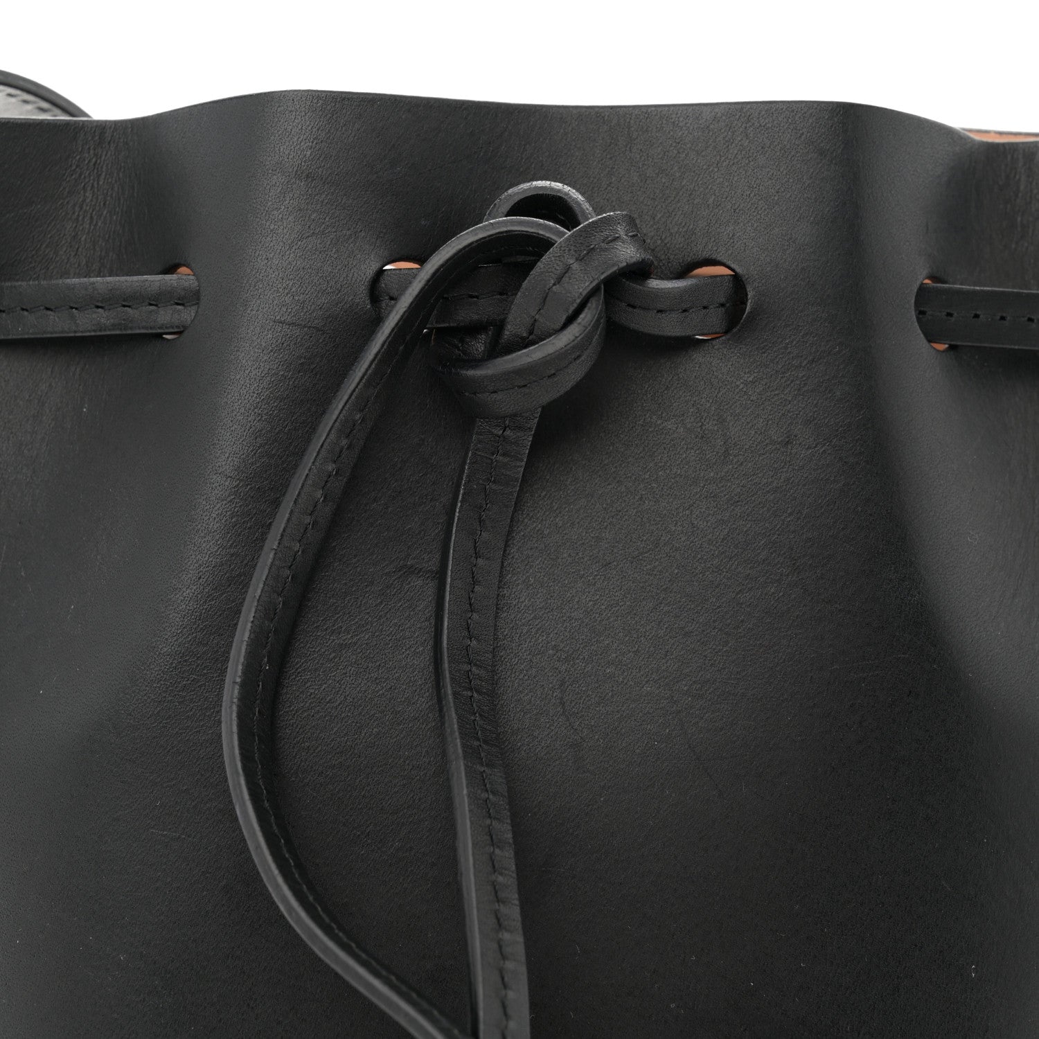 Mansur Gavriel Calfskin Mini Bucket Bag Black Ballerina 7 of 12