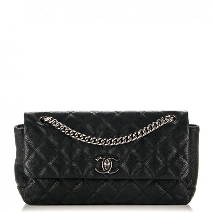 Chanel Caviar Quilted Medium Simply CC Flap Black 1 of 7