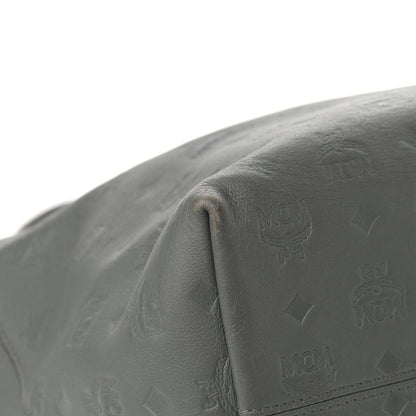 MCM Calfskin Ottomar Monogram Large Klara Hobo Grey 10 of 17