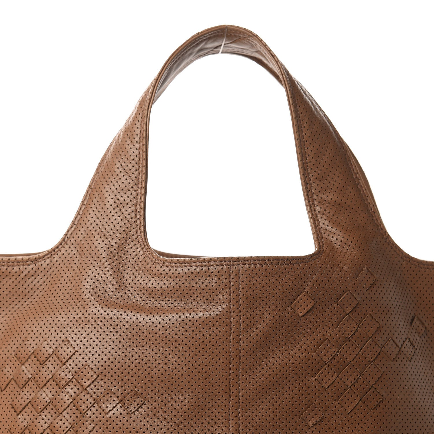 Bottega Veneta Nappa Intrecciato Perforated Regent Tote Noce 9 of 9