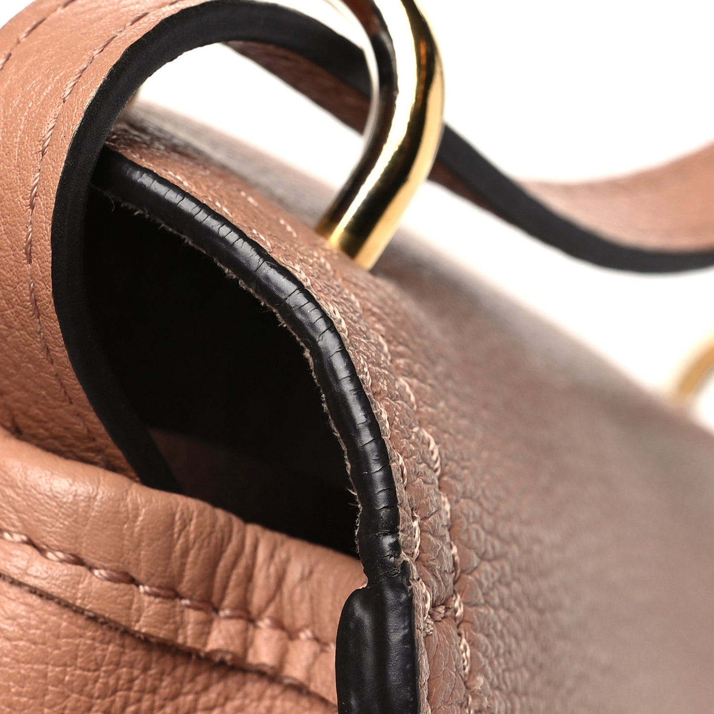 Grained Calfskin Lockme Chain Bag PM Rose Silk