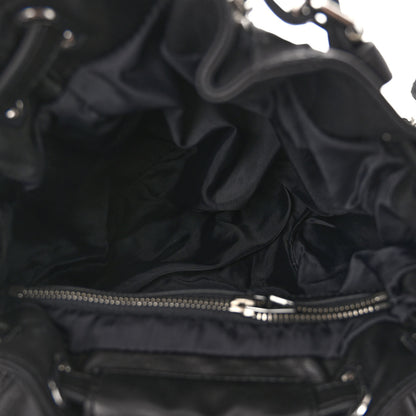 Alexander Wang Lambskin Rose Studded Mini Marti Convertible Backpack Black Rhodium Hardware 5 of 9