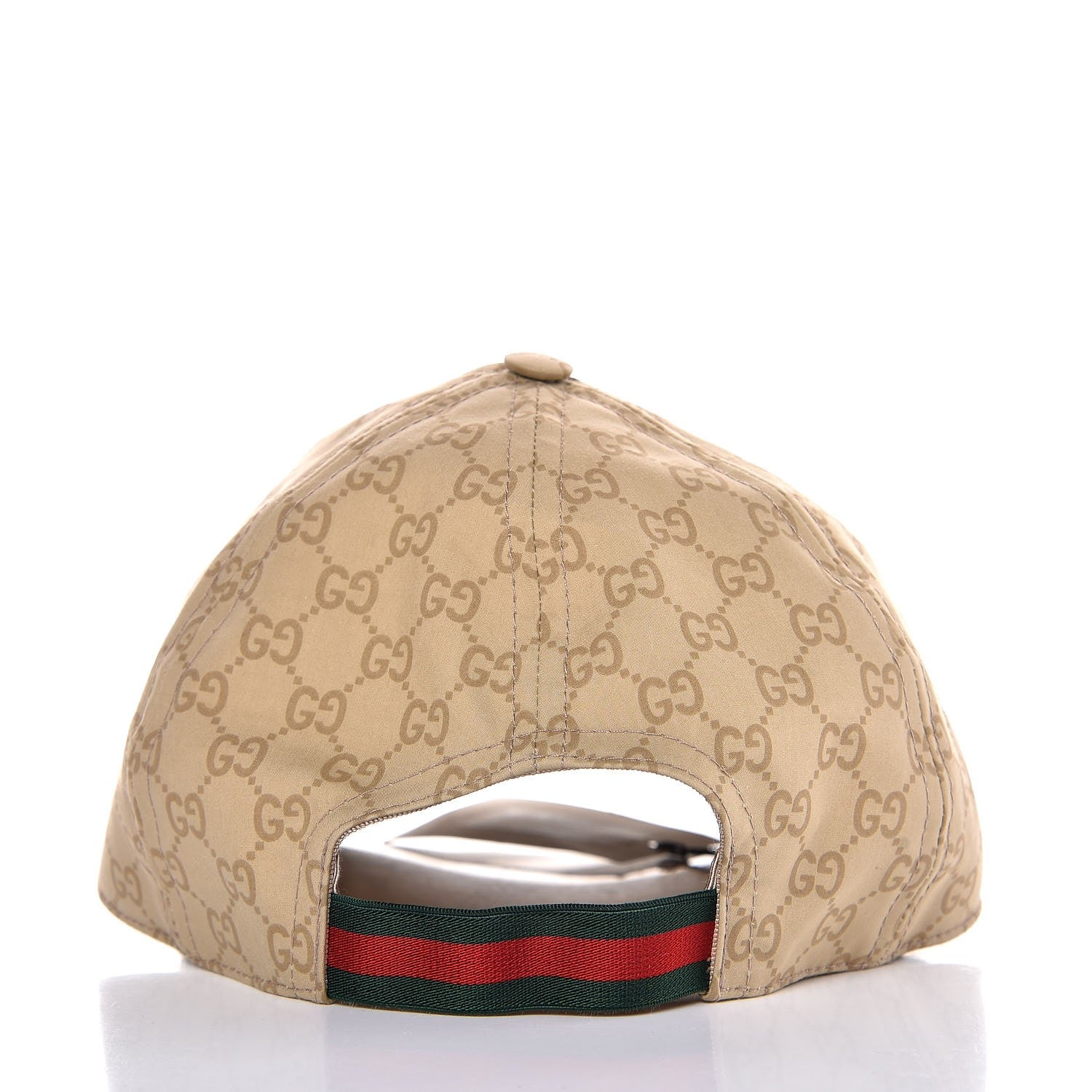 Gucci Cotton Monogram GG Web Baseball Hat L Beige 4 of 9
