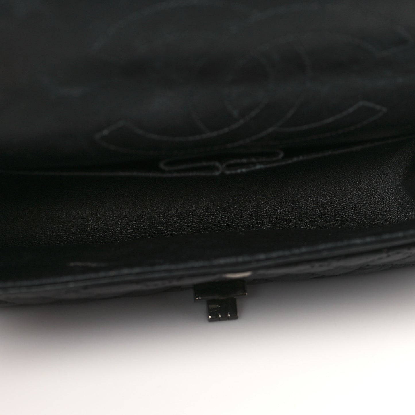 Aged Calfskin Quilted 2.55 Reissue 225 Flap So Black