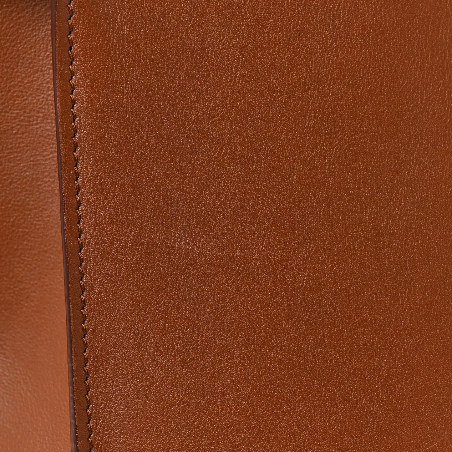 Smooth Calfskin Long Strap Big Bucket Bag Tan