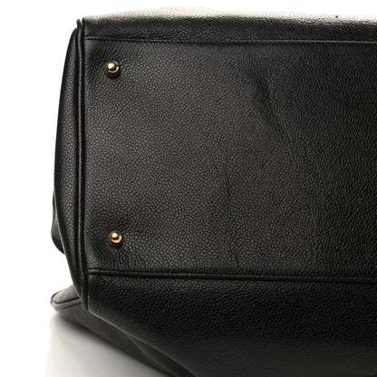 Chanel Caviar XL Weekender Bag Black 6 of 9