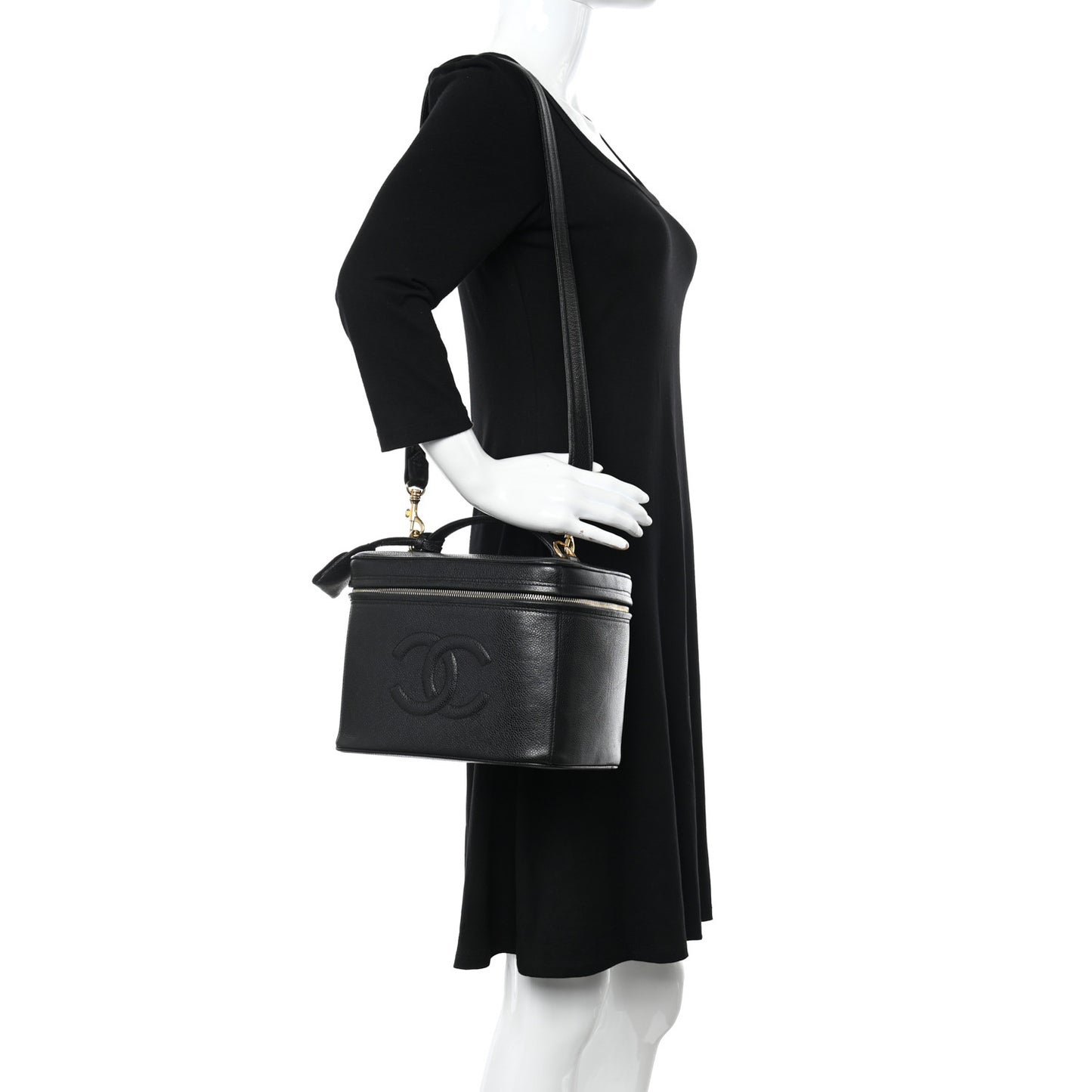 Caviar CC Vanity Train Case Black