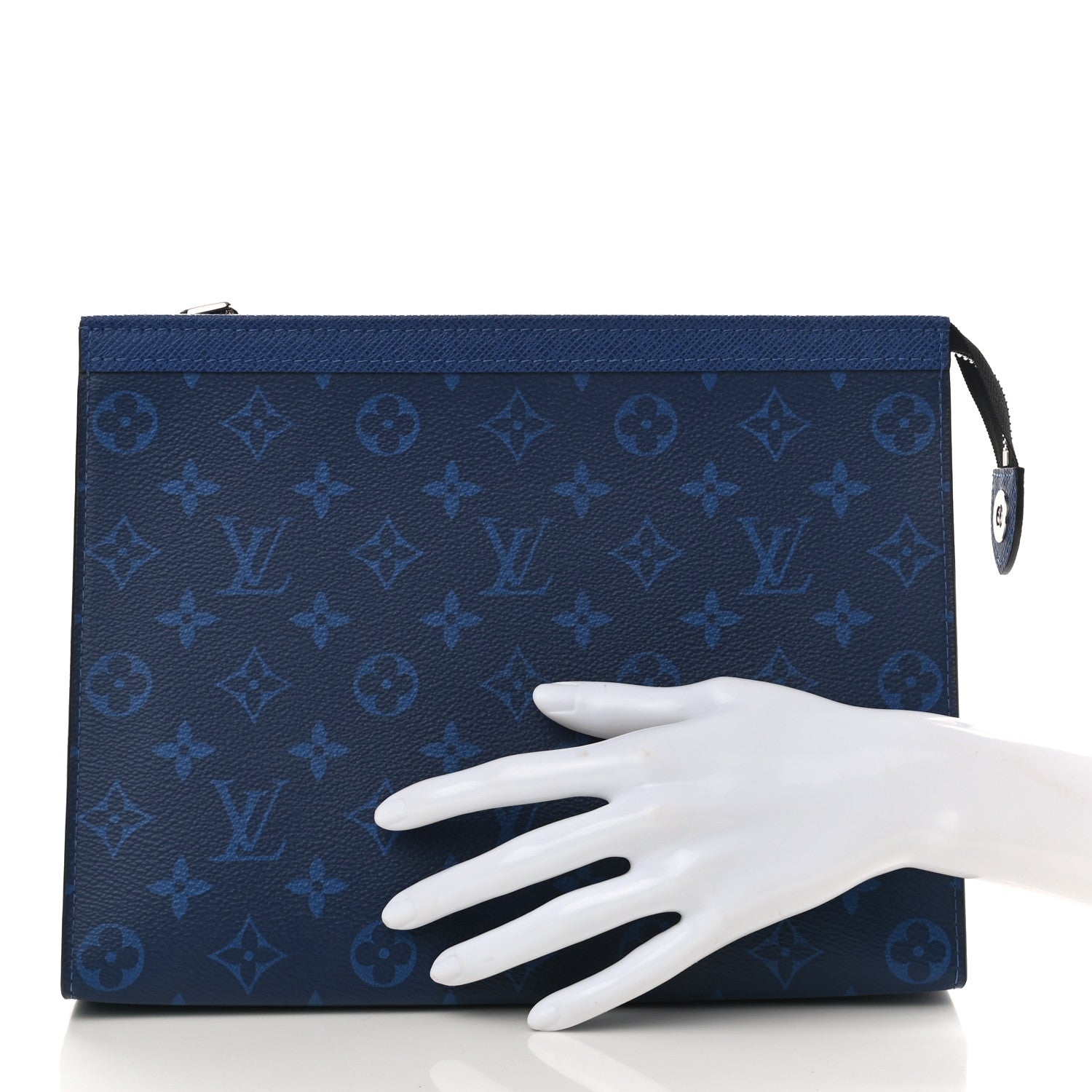 Louis Vuitton Monogram Eclipse Pochette Voyage MM Pacific Blue 2 of 8