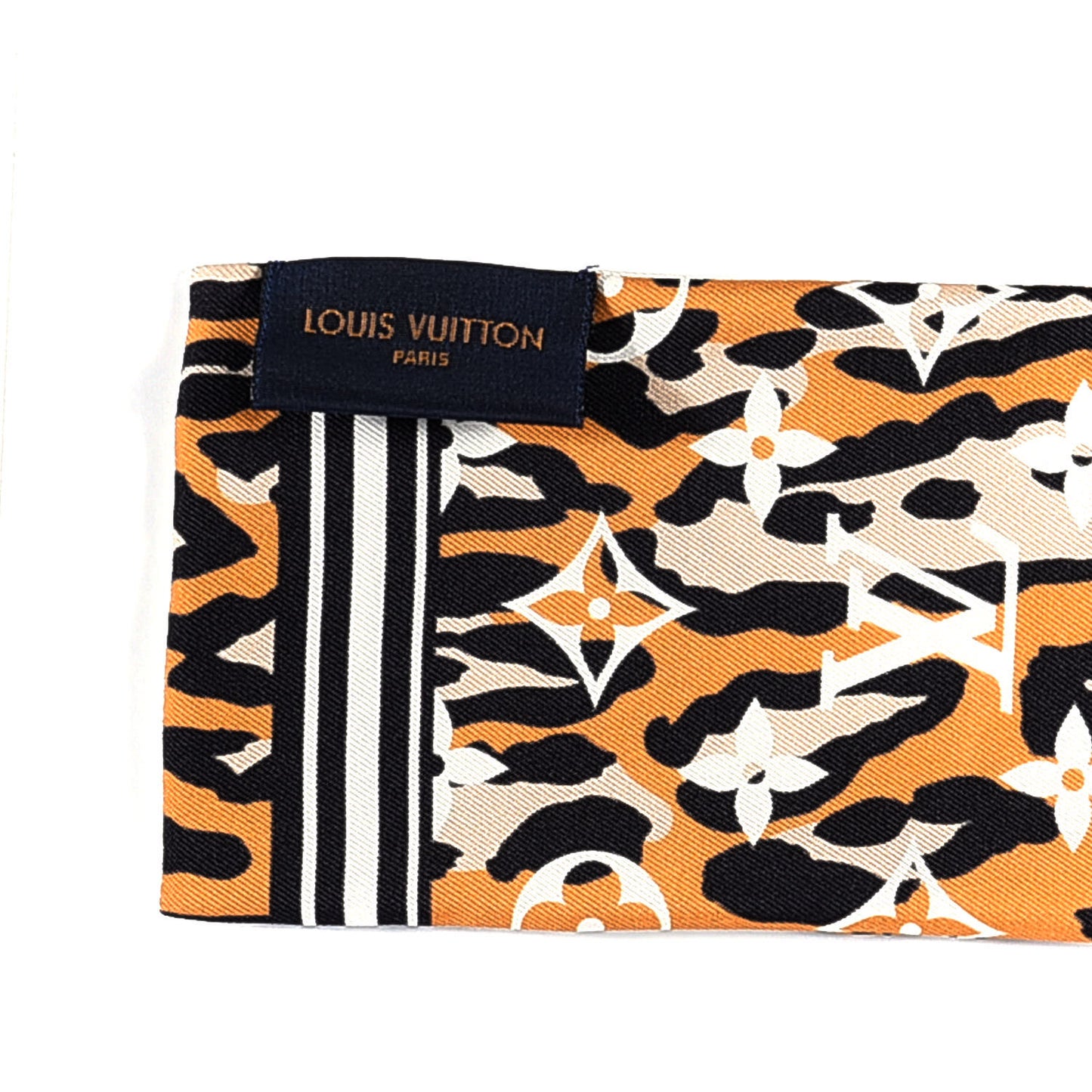 Silk Monogram Giant Jungle Bandeau Ivory