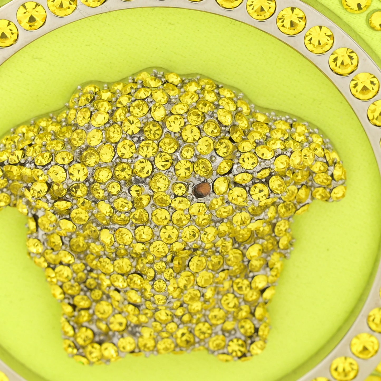 Crystal La Medusa Mini Repeat Hobo Tropical Yellow