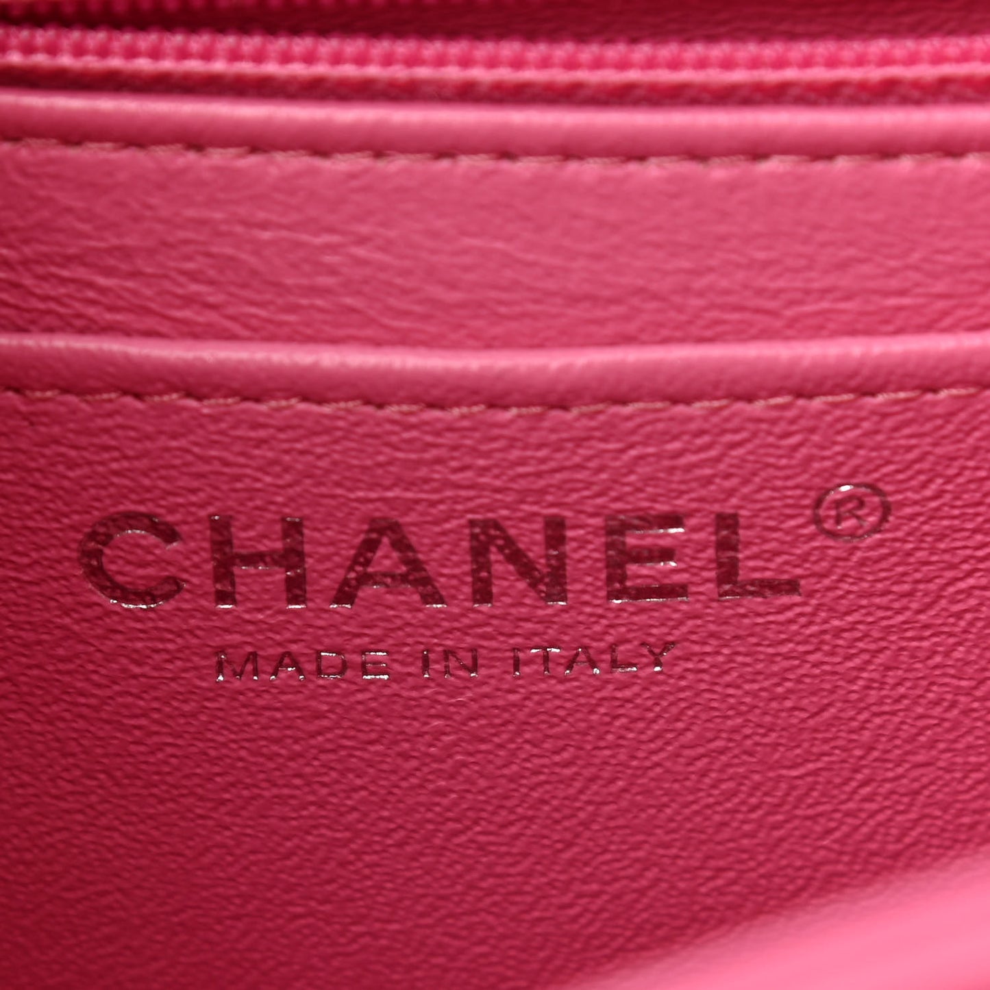 Lambskin Quilted Mini Square Flap Pink