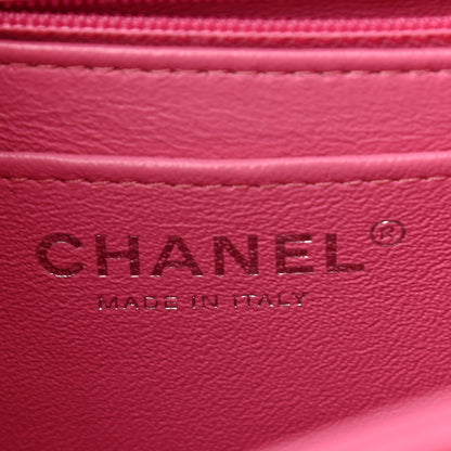 Chanel Lambskin Quilted Mini Square Flap Pink 6 of 11