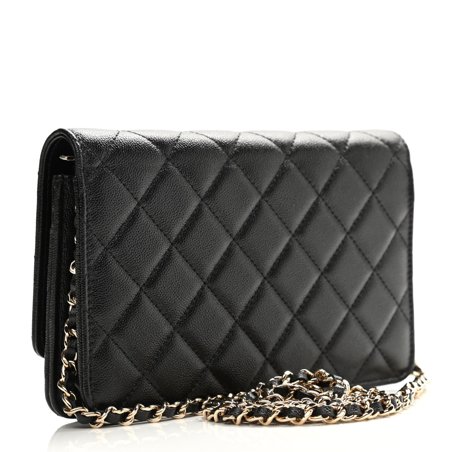 Chanel Caviar Quilted Wallet On Chain WOC Black 2 of 11