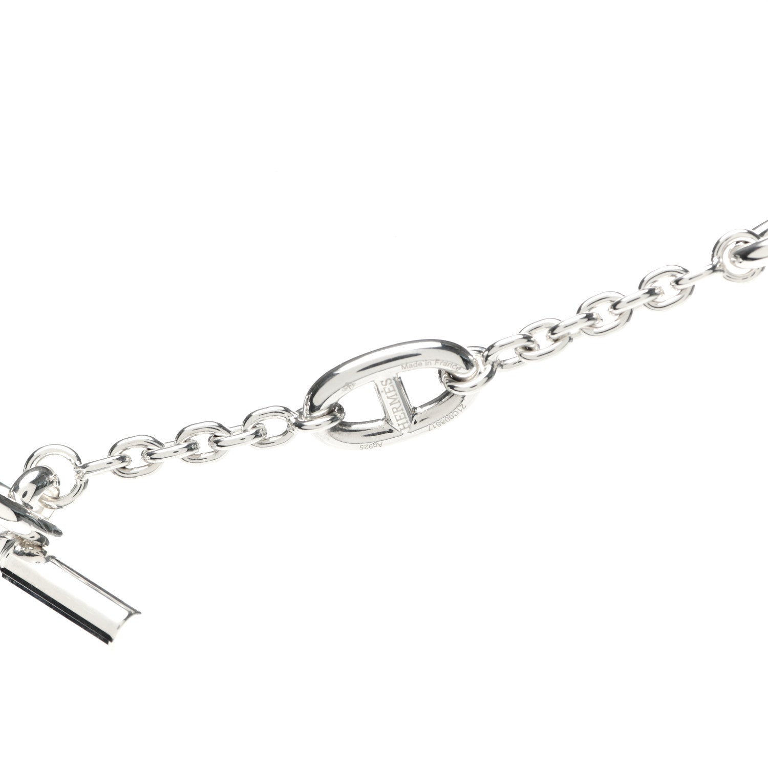 Hermes Sterling Silver Farandole Necklace 160 4 of 5