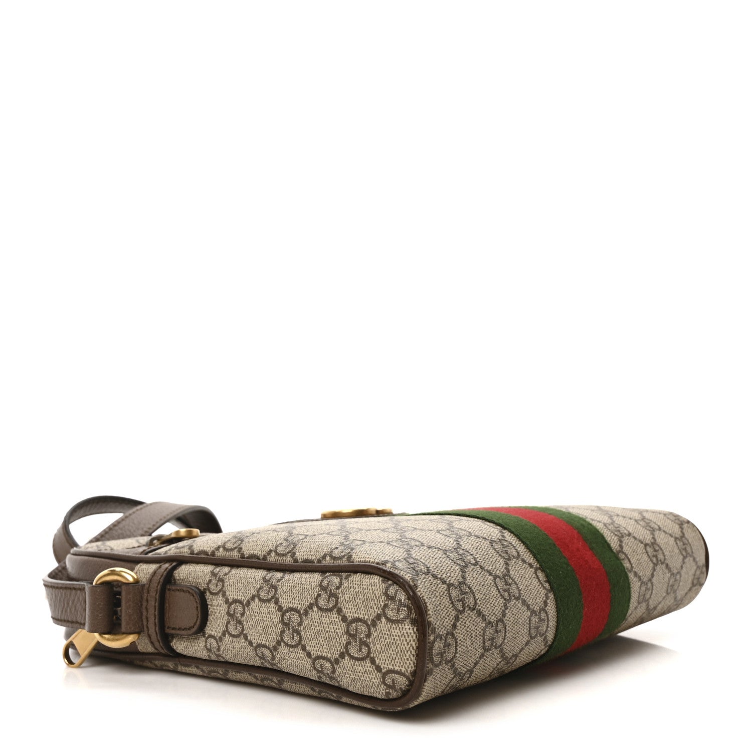 Gucci GG Supreme Monogram Web Small Ophidia Messenger Bag Brown 4 of 10