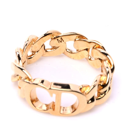 Christian Dior Metal Danseuse Etoile Chain Ring M Gold 4 of 4