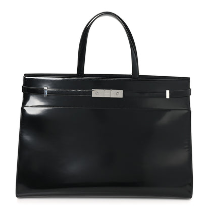 Saint Laurent Abrasivato Oxford Large Manhattan Shopper Tote Black 1 of 10