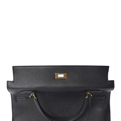 Hermes Epsom Kelly Sellier 35 Black 25 of 35