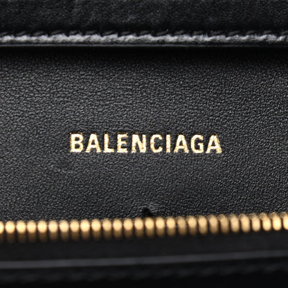 Balenciaga Shiny Box Calfskin Hourglass Chain Bag Black 6 of 10