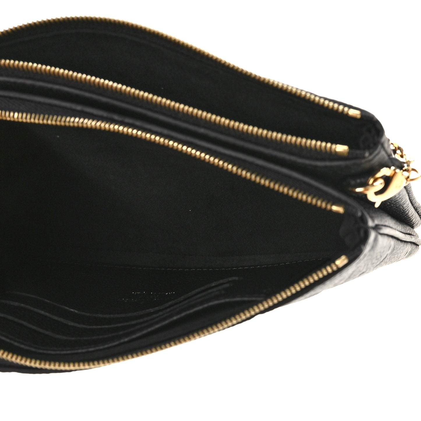 Empreinte Double Zip Pochette Black
