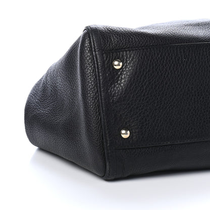 Gucci Pebbled Calfskin Medium Soho Shoulder Bag Black 8 of 11