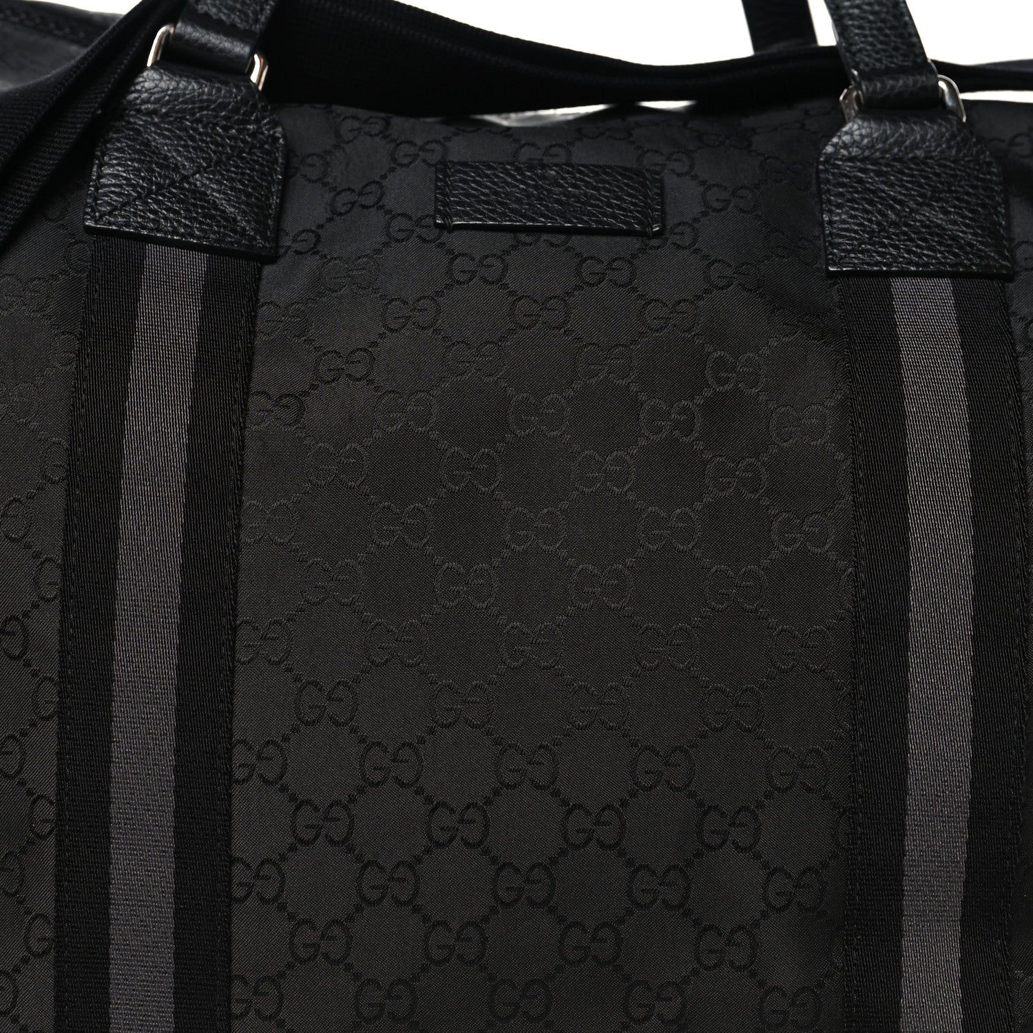 Gucci Nylon Monogram XL Duffle Bag Black 7 of 11