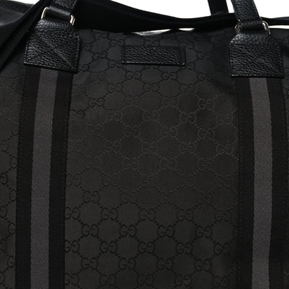 Gucci Nylon Monogram XL Duffle Bag Black 7 of 11