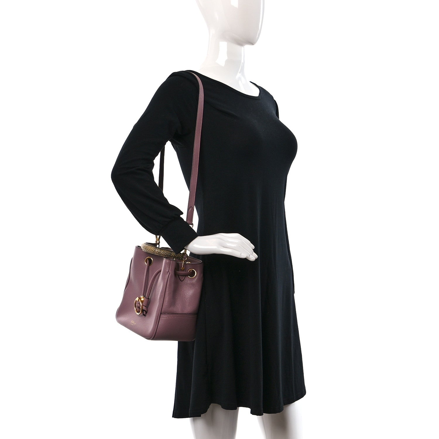 Mulberry Small Classic Grain Ayers Small Hampstead Mocha Rose 2 of 8