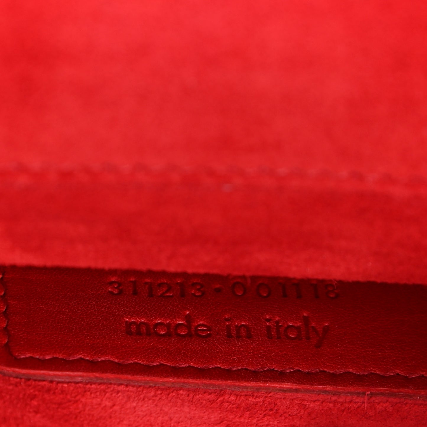 Calfskin Classic Y Ligne Clutch Red