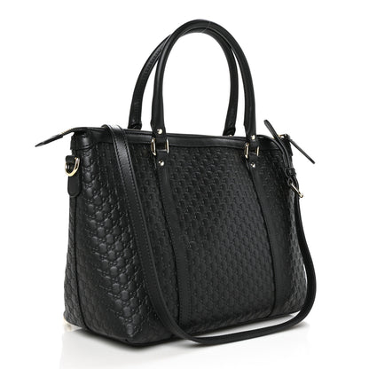 Gucci Soft Microguccissima Small Zippered Satchel Black 4 of 10