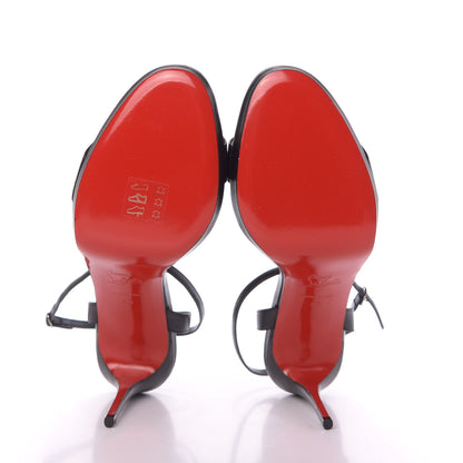 Christian Louboutin Nappa Loubi Queen 100 Sandals 40 Black 6 of 11