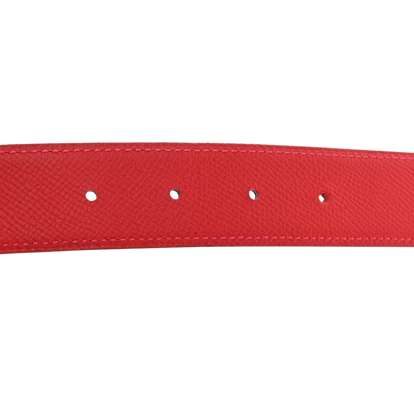 Swift Epsom 32mm Guilloche H Belt 90 36 Rouge H Rouge Casaque
