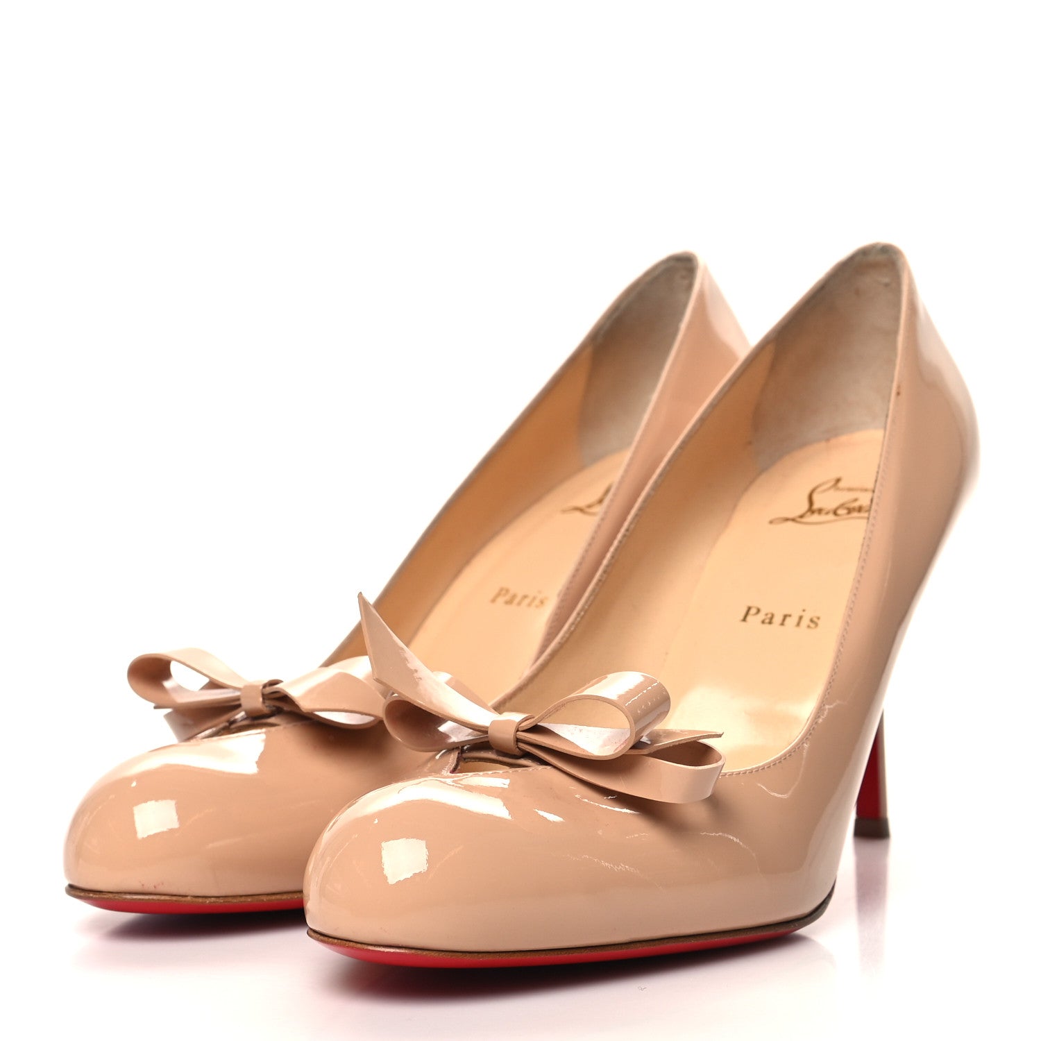 Christian Louboutin Patent Vinodo 85 Pumps 41 Nude 3 of 10