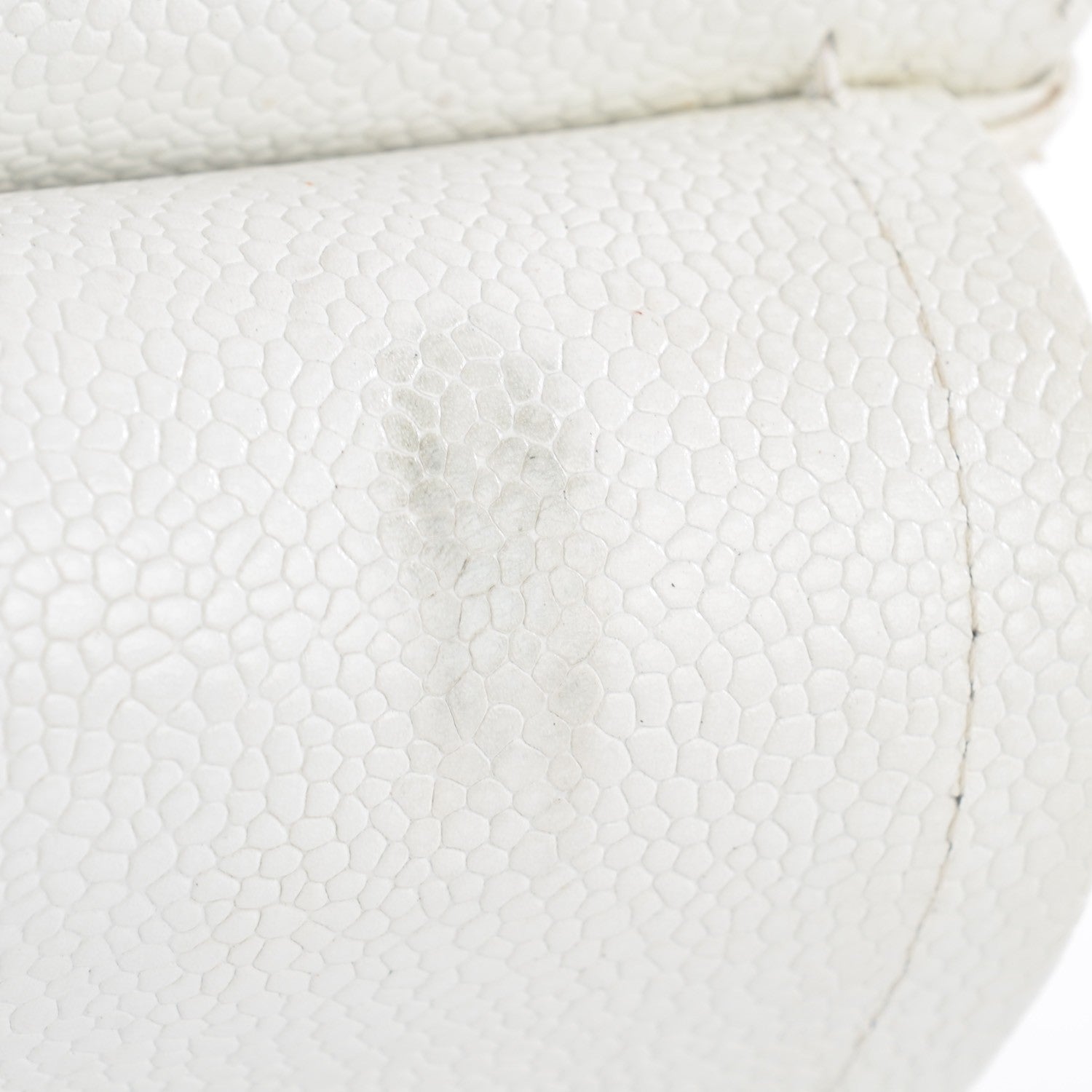 Chanel Caviar Quilted Medium Double Flap White 10 of 14