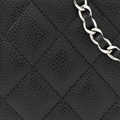 Chanel Caviar Quilted Wallet On Chain WOC Black 9 of 12