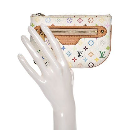 Louis Vuitton Monogram Multicolor Pochette Plate MM White 2 of 6