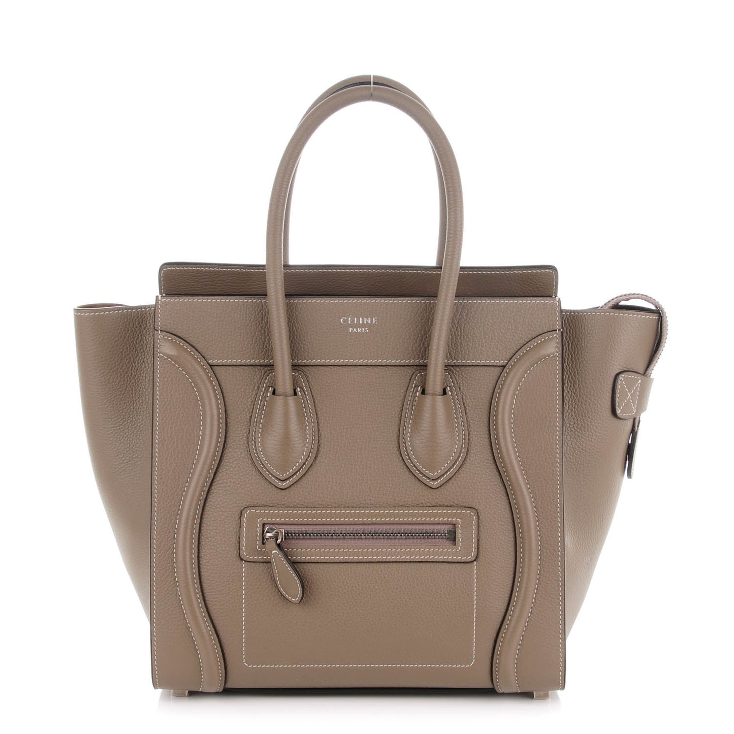 Drummed Calfskin Micro Luggage Souris