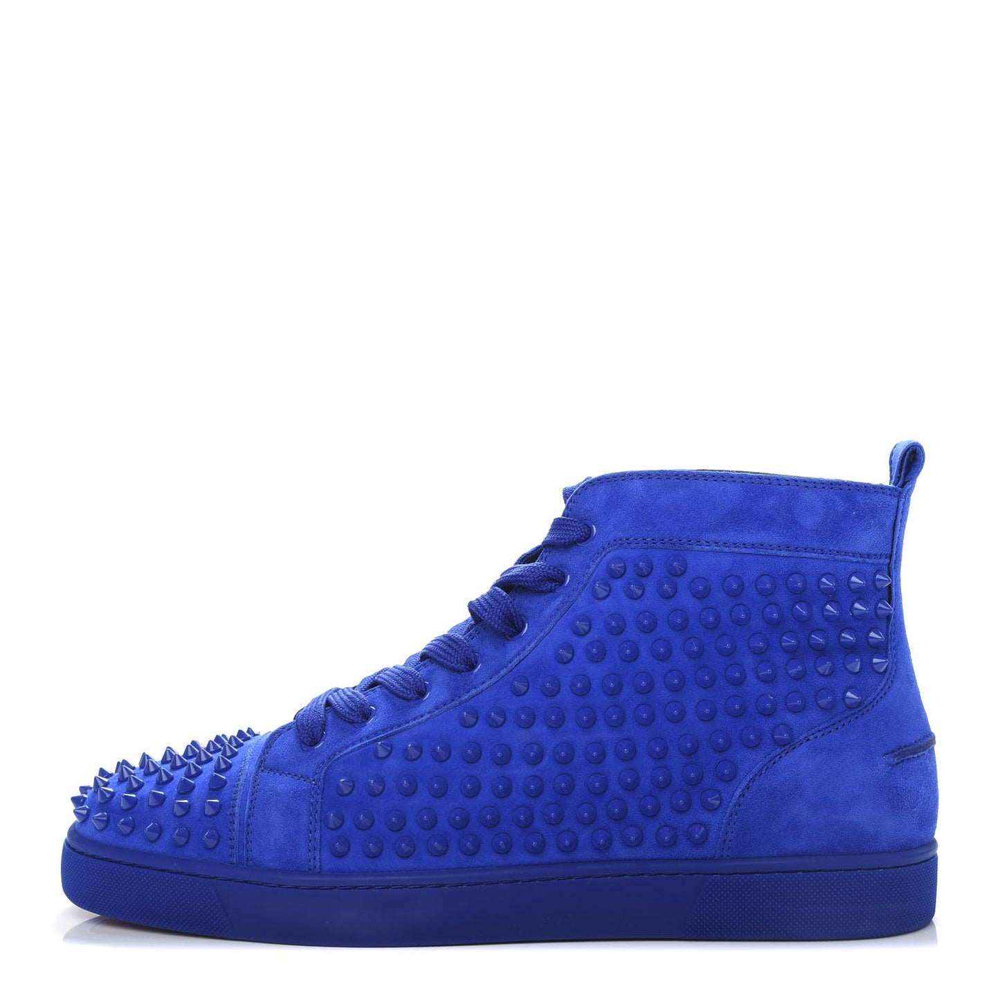 Suede Mens Louis Spikes Flat Sneakers 45 Electric