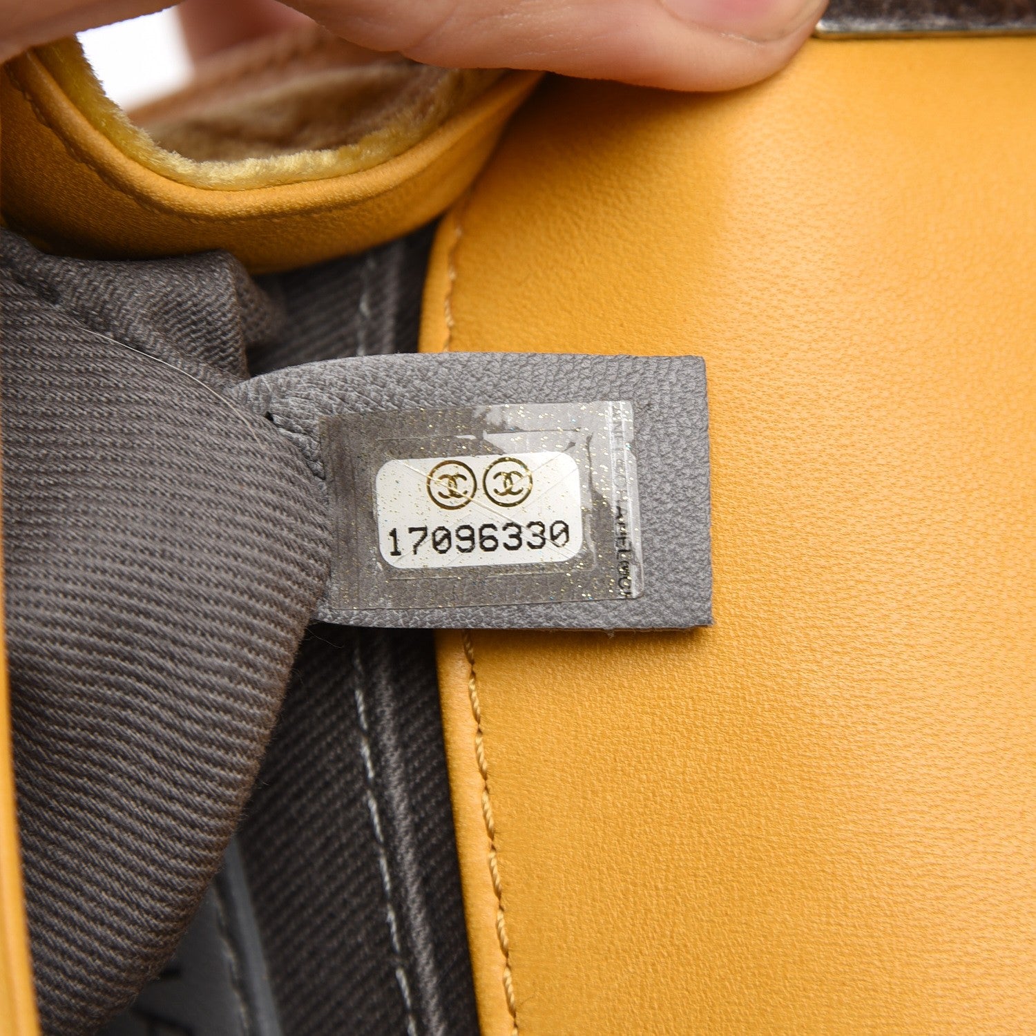 Chanel Velvet Quilted Small Boy Flap Yellow 8 of 11