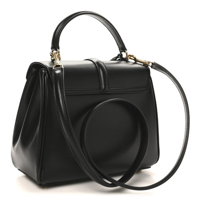 Celine Satinated Calfskin Small 16 Top Handle Bag Black 3 of 9