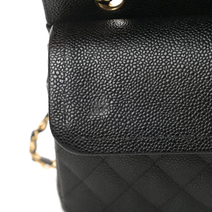 Chanel Caviar Quilted Medium Double Flap Black 11 of 12