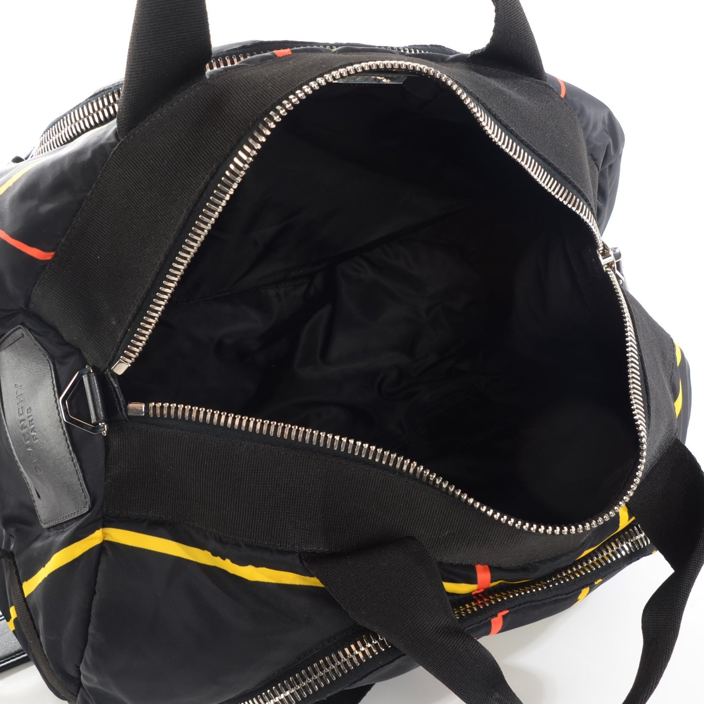 Nylon Basketball Print Convertible Duffle Backpack Black