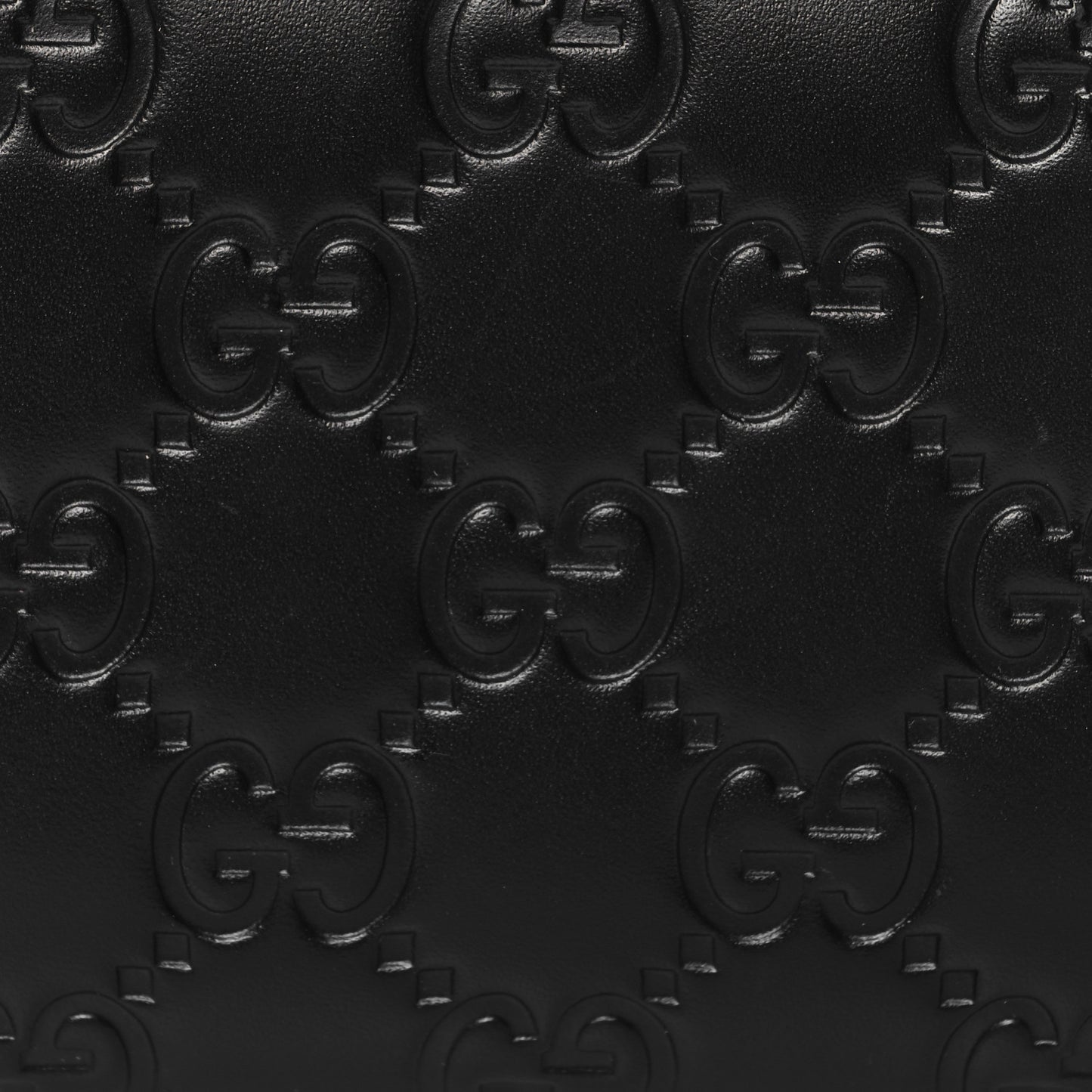 Guccissima Zip Around Card Case Black